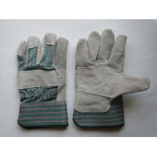 Grey Cow Split Leather Full Palm Work Glove